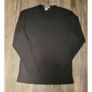 MEN'S LIGHTWEIGHT RIBBED BLACK YMLA Shirt SIZE Small